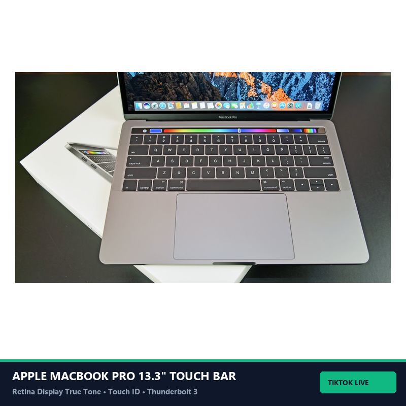 Apple MacBook Pro 13.3\" Retina Touch Bar Core i5 (8GB RAM / 256GB SSD) • Ord: 15918 - Vista Frontal