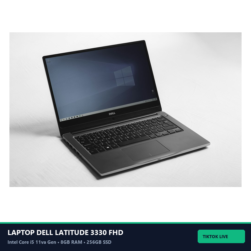 Laptop Dell Latitude 3330 13.3\" FHD Intel Core i5 11va Gen • Ord: 950-1 - Vista Frontal