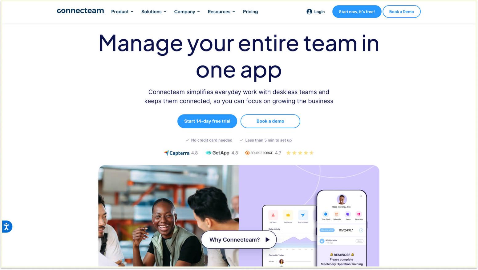 Platform Recommendations for Small Businesses: Connecteam
