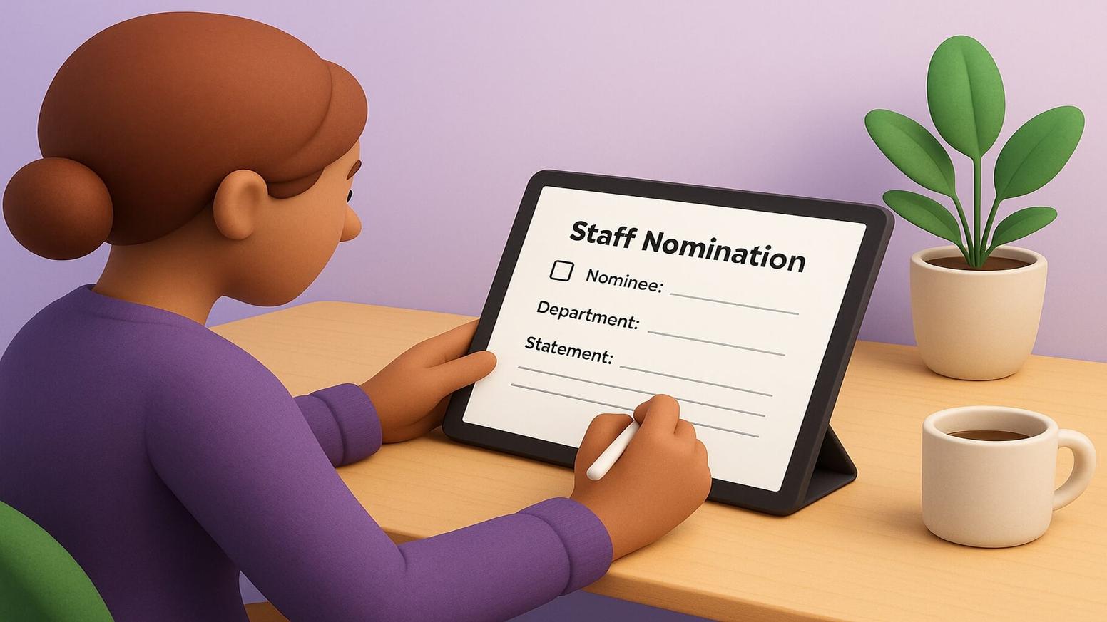 Employee nomination examples by performance category