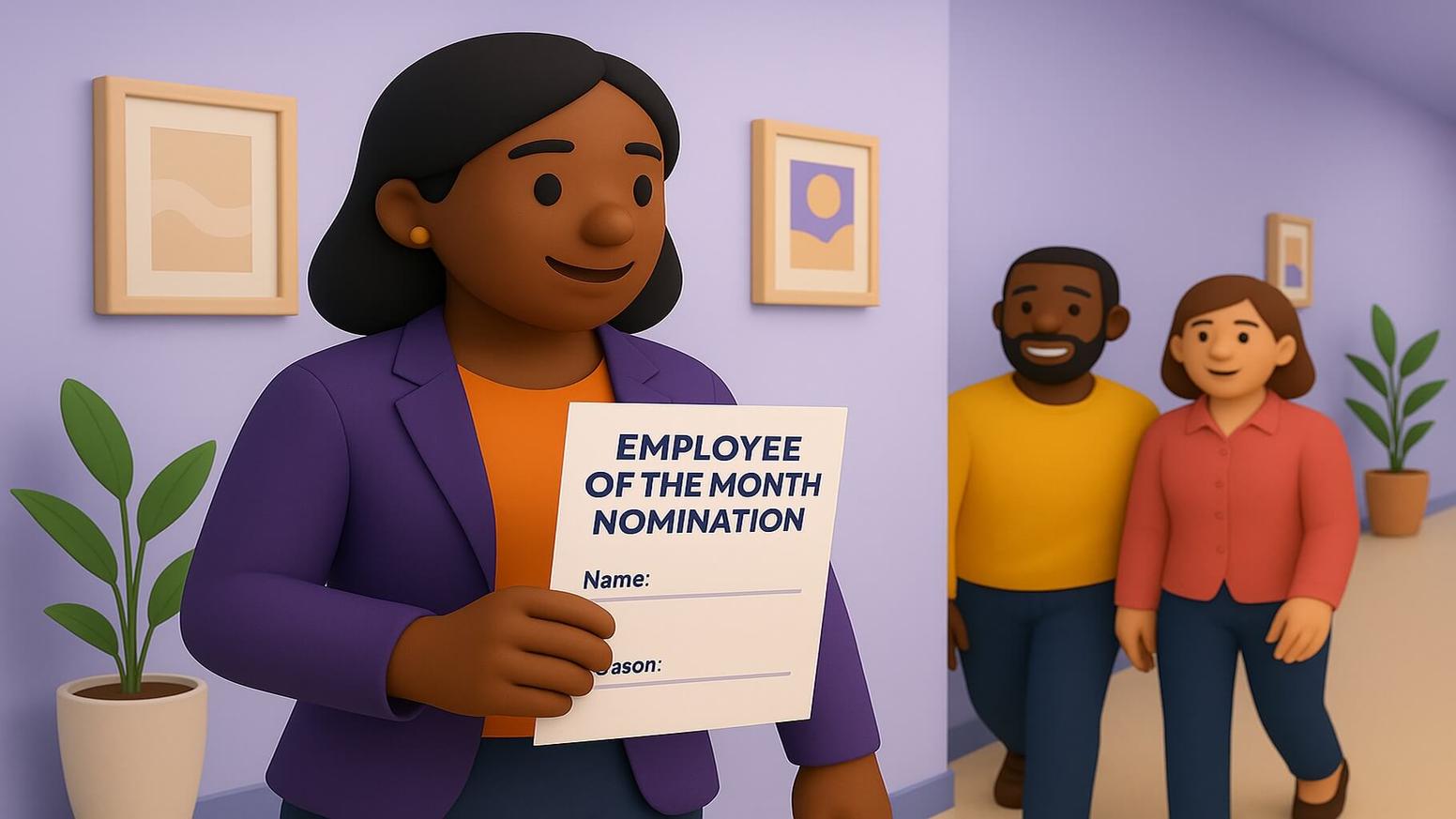 Staff nomination examples with templates and formats