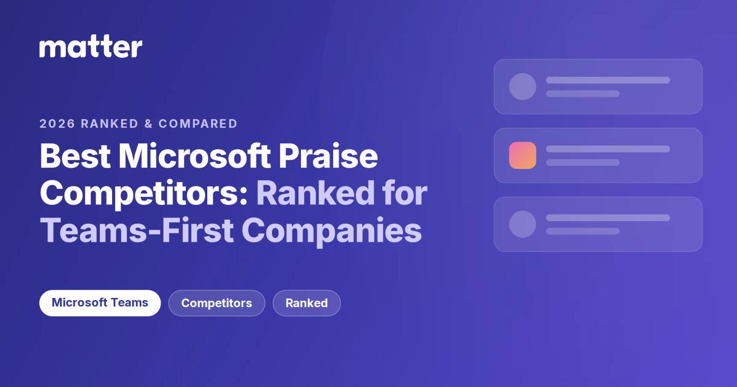 Best Microsoft Praise competitors ranked for Teams-first companies, 2026 guide