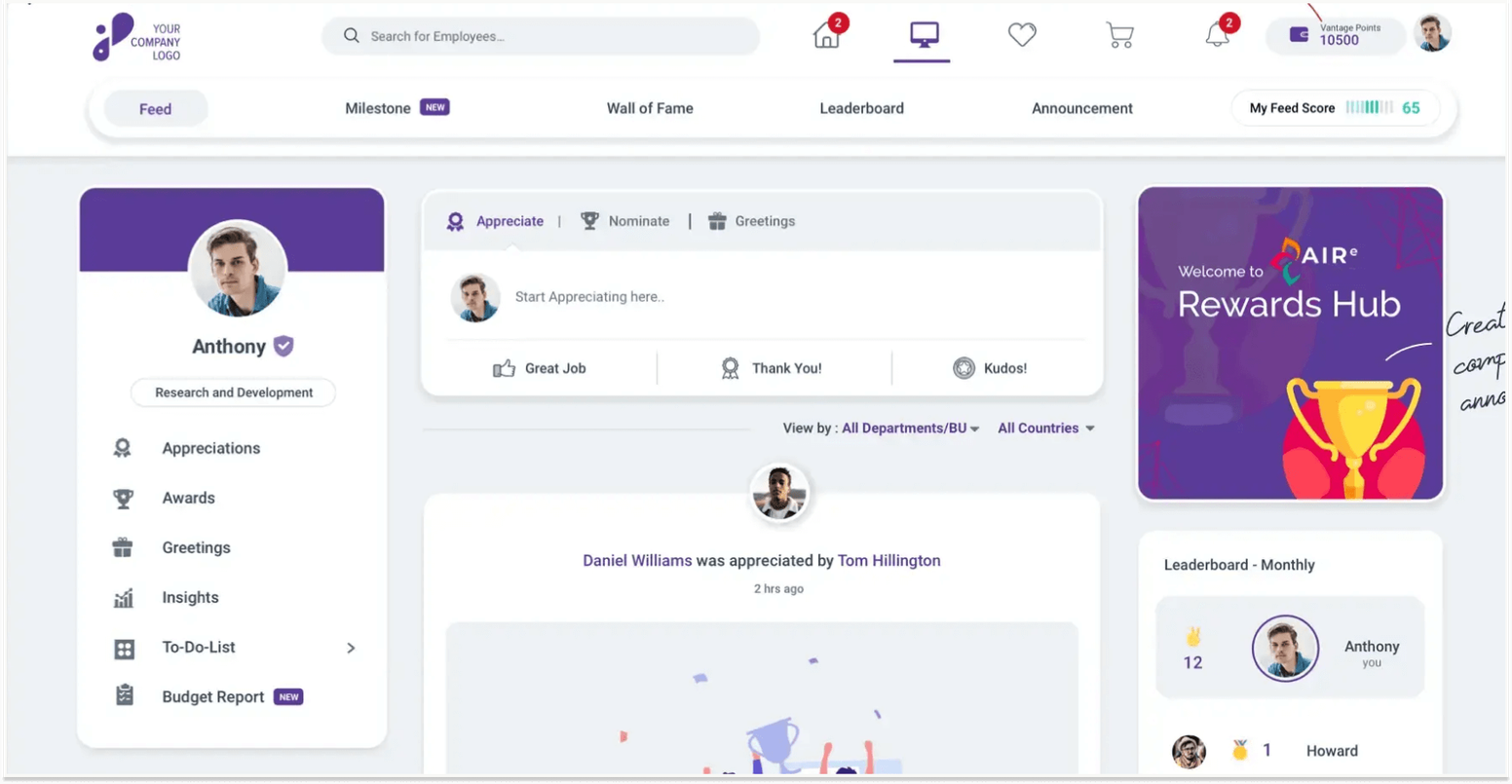 Employee Engagement Action Plan Software: Vantage Circle