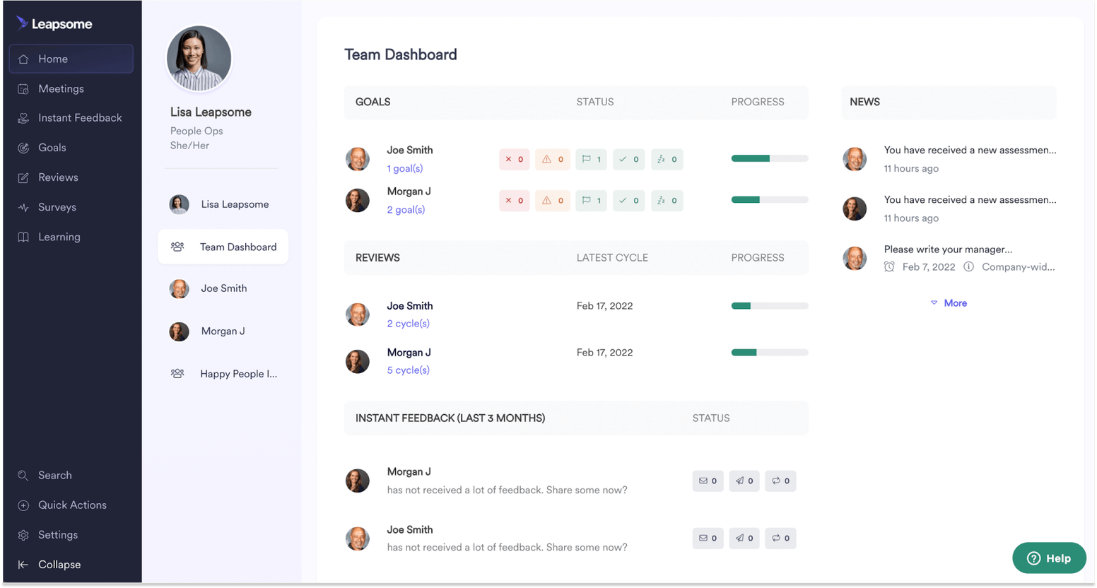 Tools and Software for the Employee Engagement Index: Leapsome