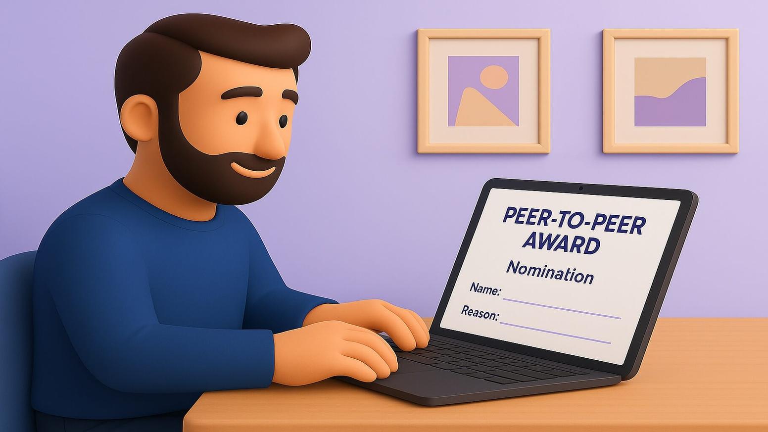 Why are peer-to-peer award nominations important?