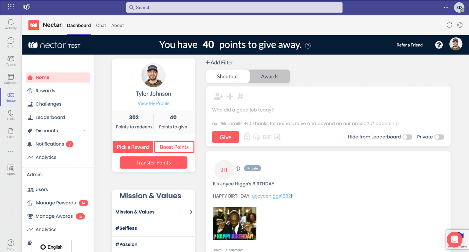 Motivosity Competitors: Nectar HR