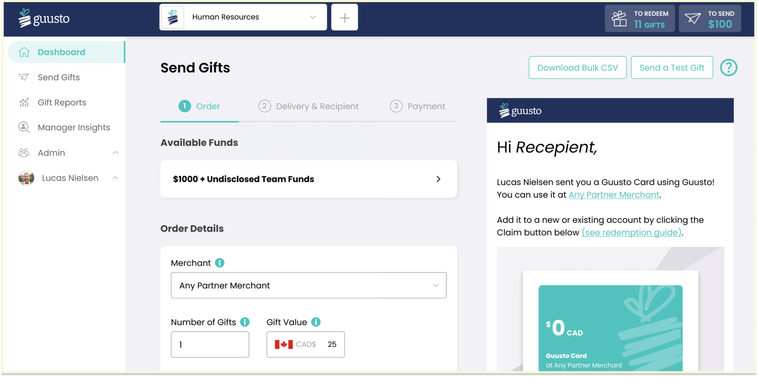 Motivosity vs. Guusto: the Guusto platform