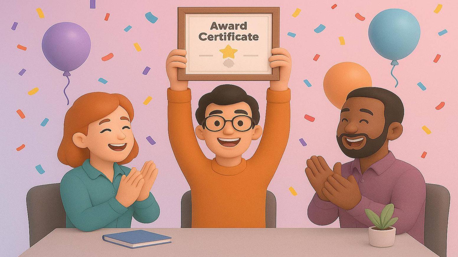 Sample write-up for employee award nomination success stories