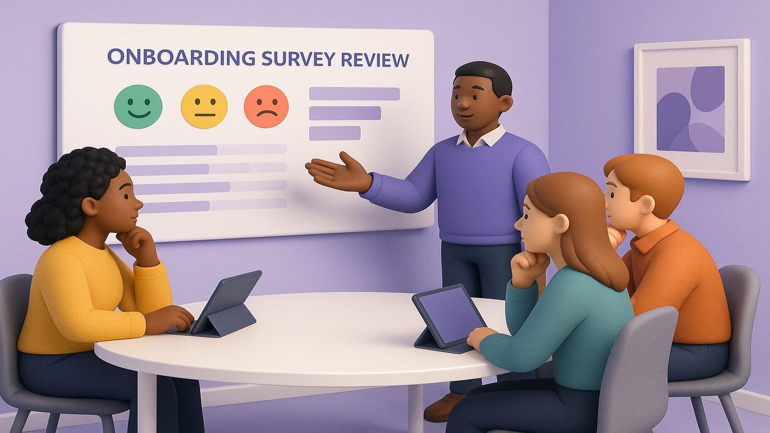 Onboarding survey questions for hiring managers about process quality