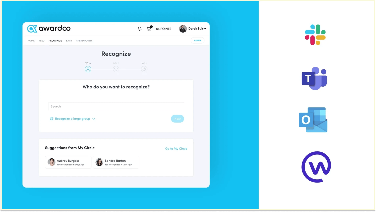 Awardco vs. Motivosity: Awardco platform