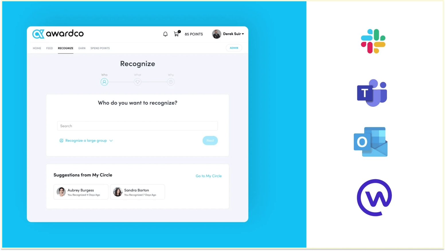 Awardco vs. Motivosity: Awardco platform