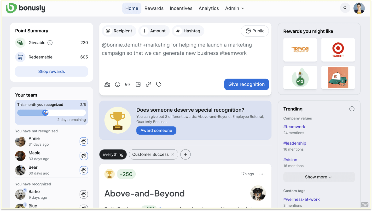 Comparing Top Platforms for Workplace Rewards Programs: Bonusly