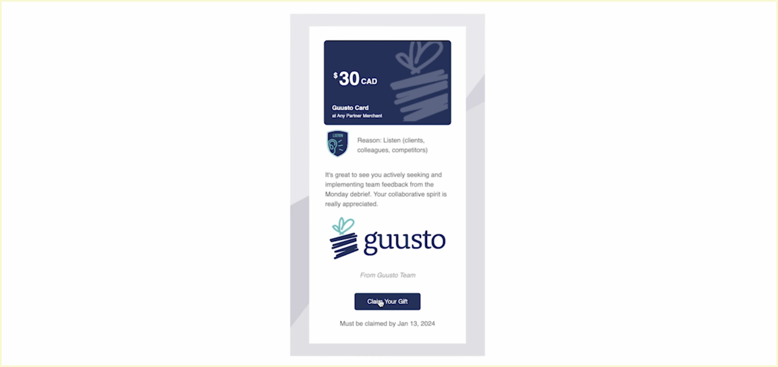 Vantage Circle vs. Guusto: Guusto rewards