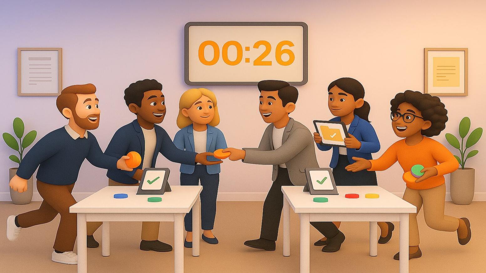 Team-building challenges for work environments