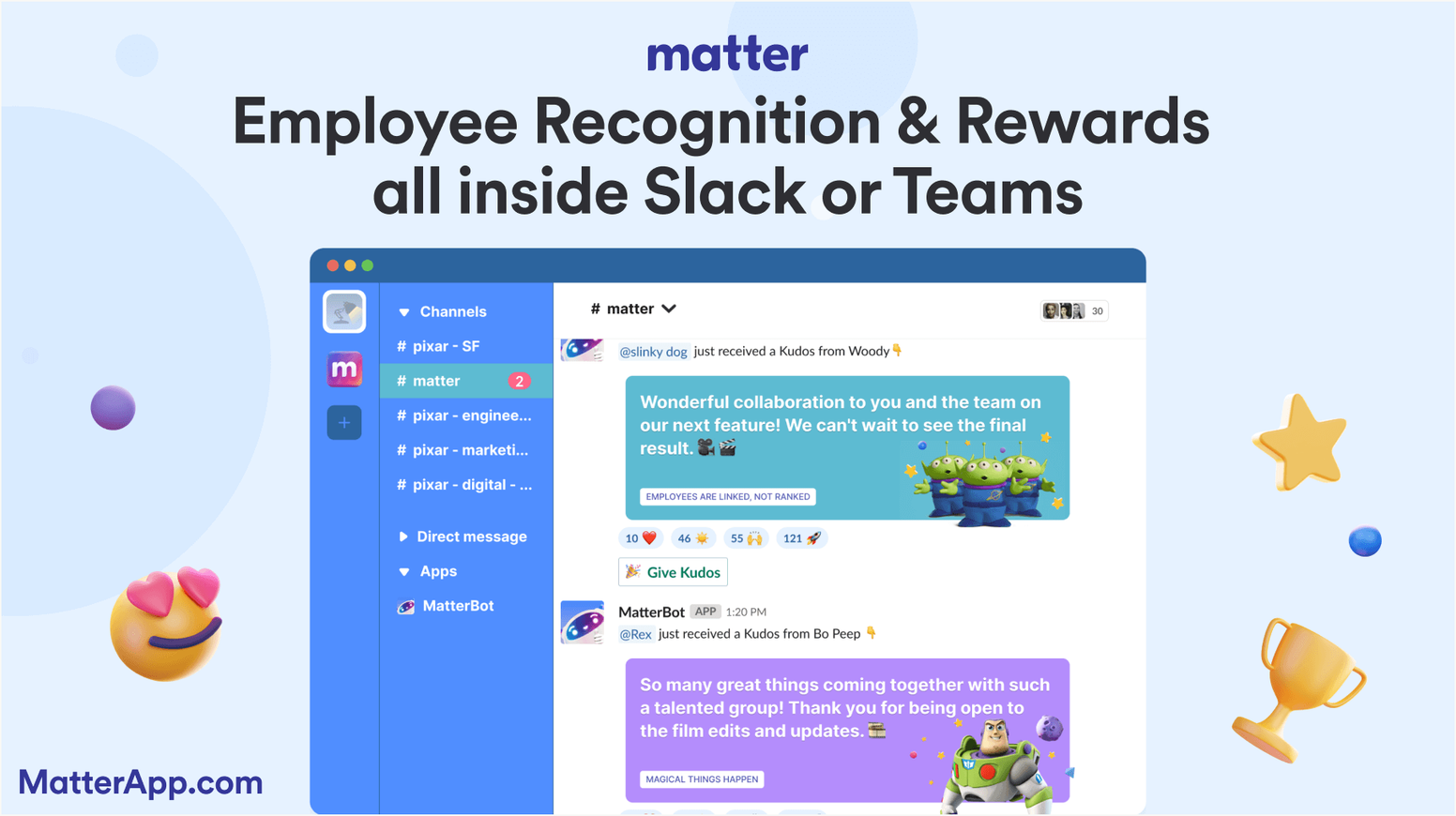 Karma Competitors: Matter - Employee Recognition & Rewards Software
