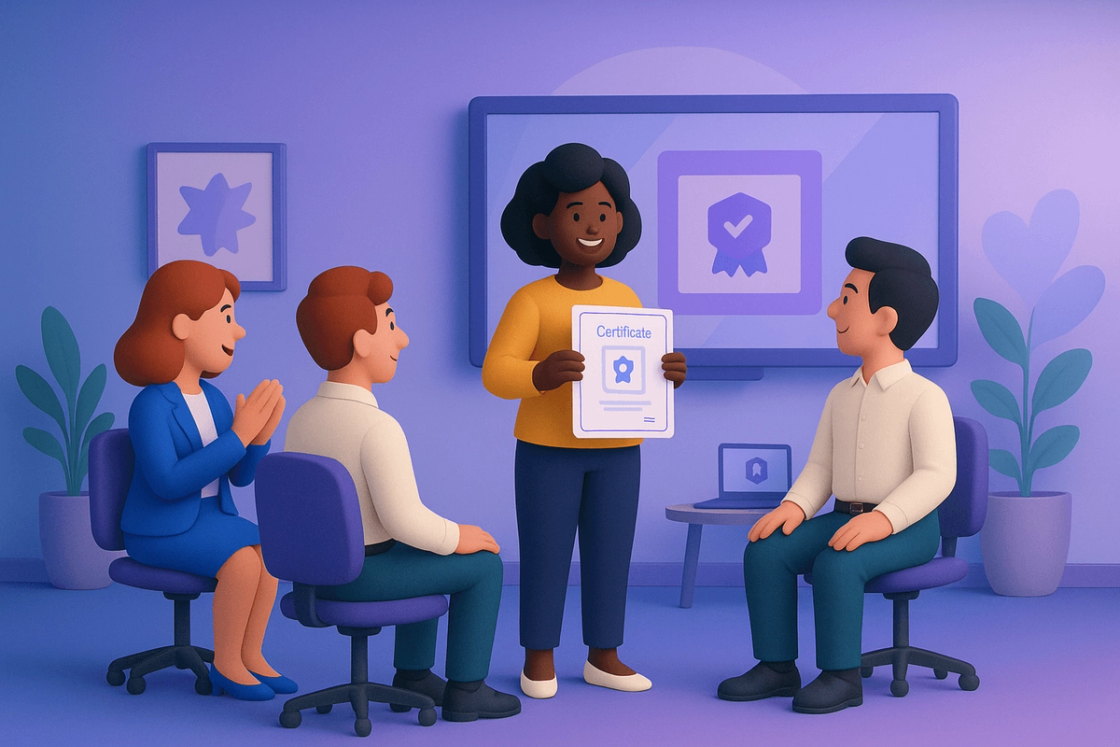 Employee recognition awards to celebrate team wins