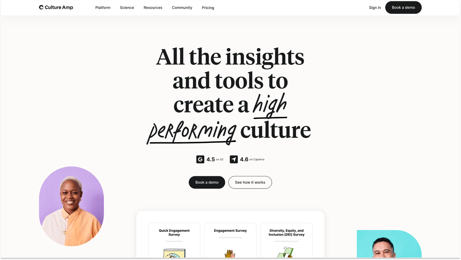 Tools and Software for the Employee Engagement Index: Culture Amp