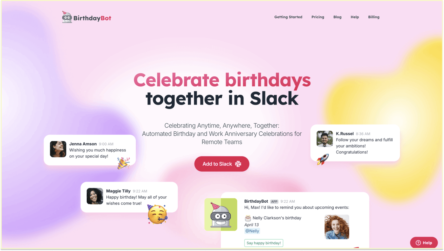 Fun Slack Apps to Brighten your Team's Day: BirthdayBot