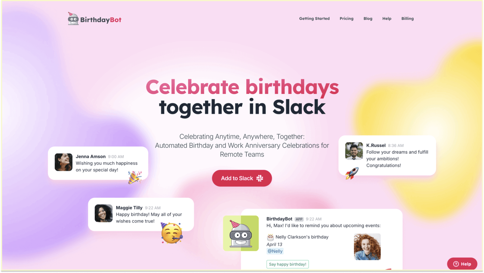 Fun Slack Apps to Brighten your Team's Day: BirthdayBot