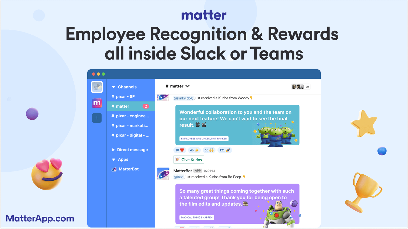 Reward Gateway Alternatives: Matter - Employee Recognition & Rewards Software