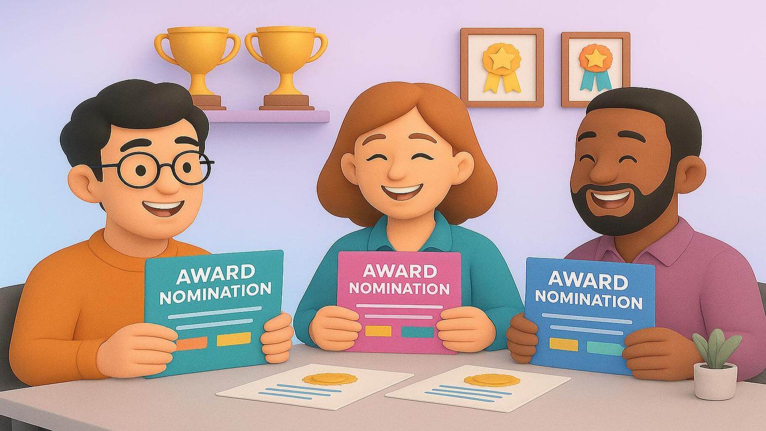 What makes an effective sample write up for employee award nomination?