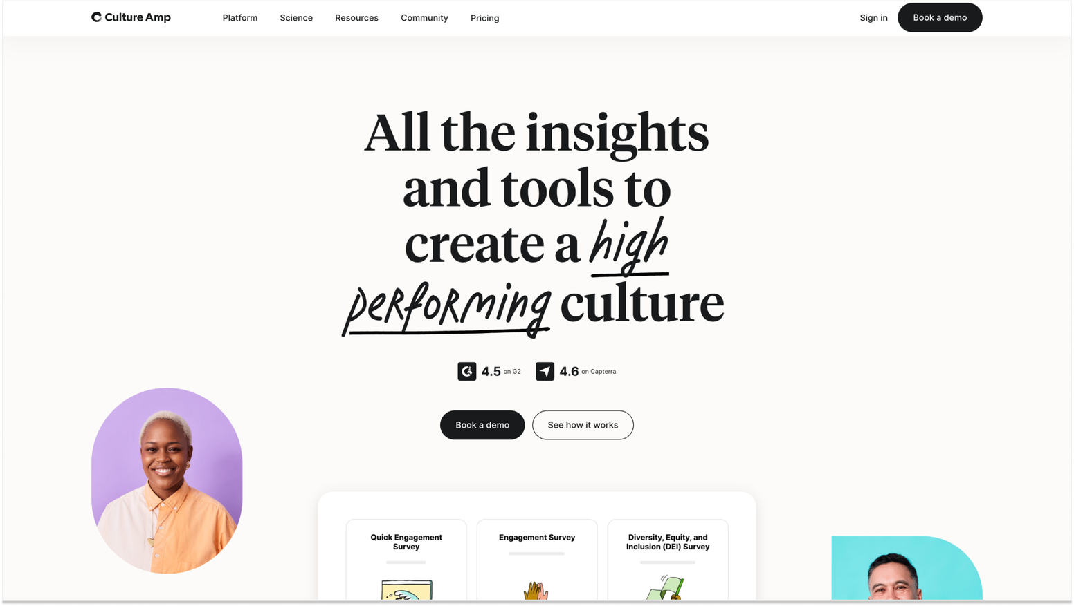 Best Tools for Employee Engagement Metrics: Culture Amp