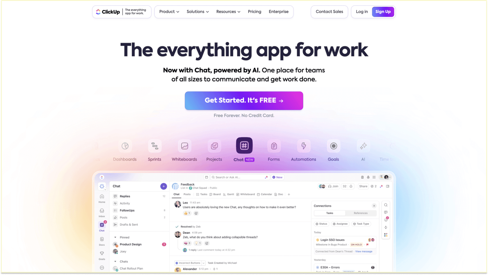 Paid Productivity Apps for Microsoft Teams: ClickUp