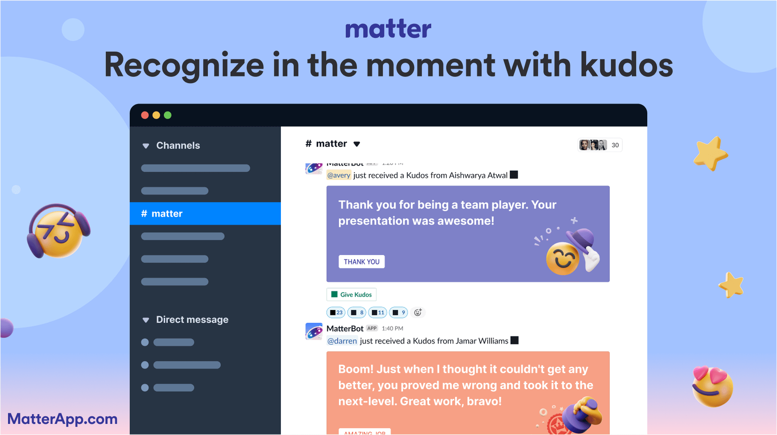HeyTaco alternatives: Matter - employee recognition & rewards software
