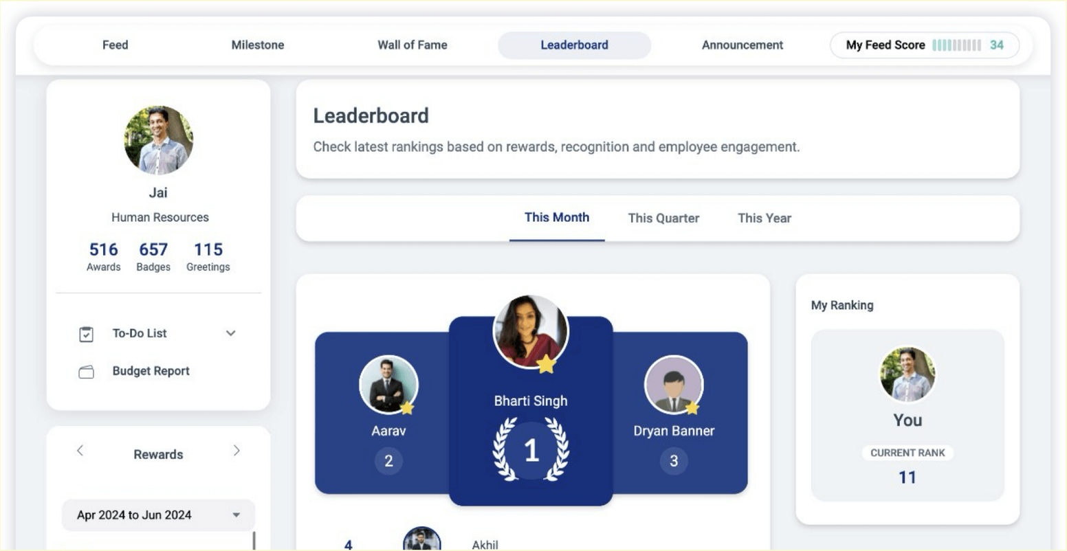 Motivosity vs. Vantage Circle: Vantage Circle recognition