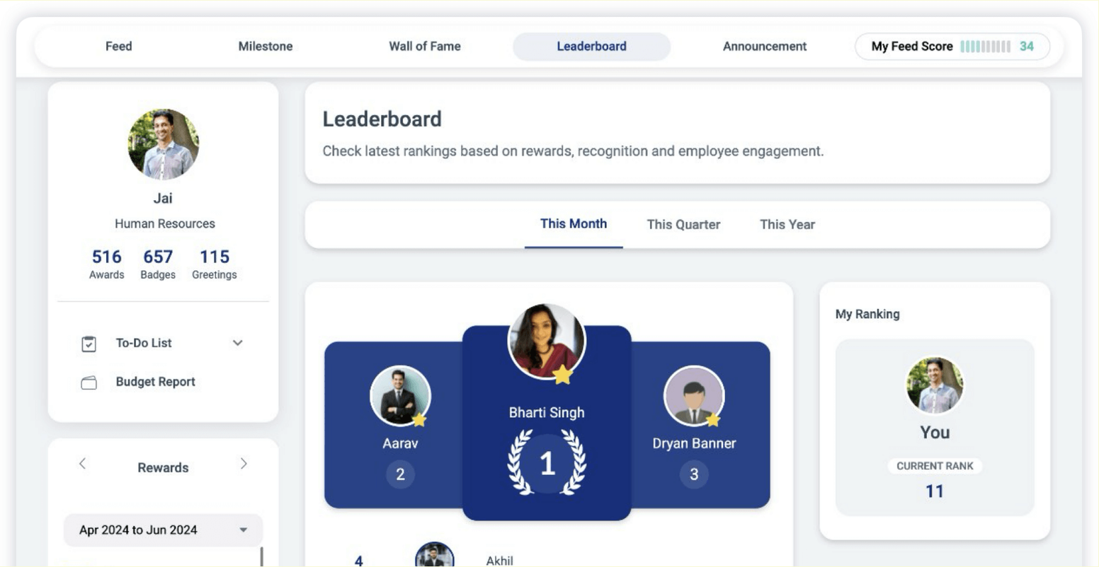 Vantage Circle vs. WorkTango: Vantage Circle Recognition