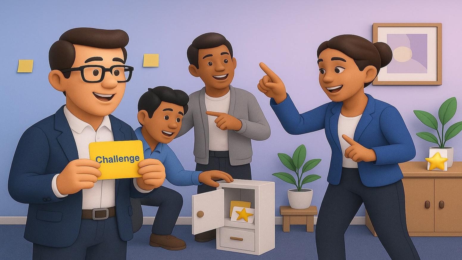 What are team-building challenges?