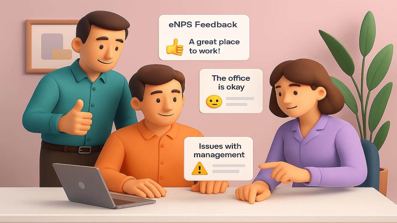 The core eNPS question and survey structure