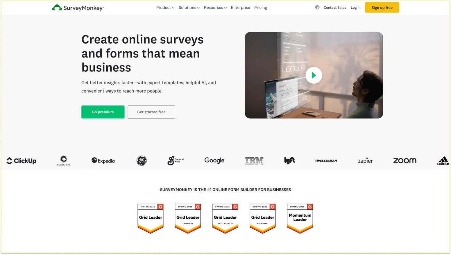 Free and low-cost options: SurveyMonkey