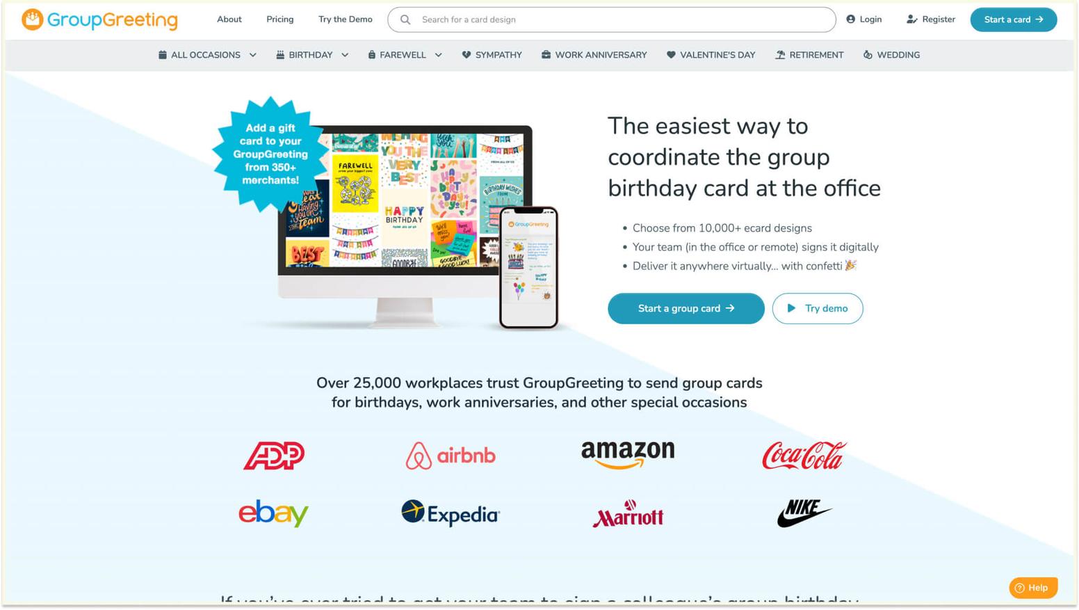 Platform Recommendations for Small Businesses: GroupGreeting