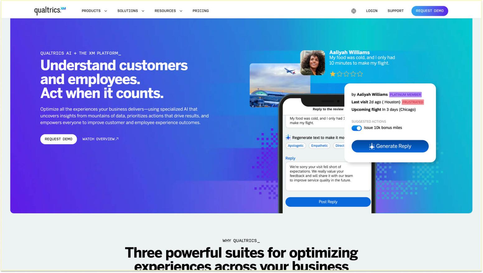 Enterprise employee engagement survey tools for large organizations: Qualtrics EmployeeXM