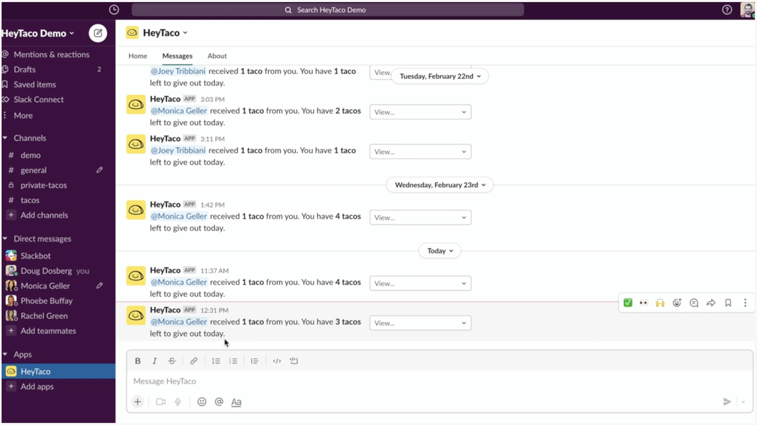 Matter Competitors: HeyTaco