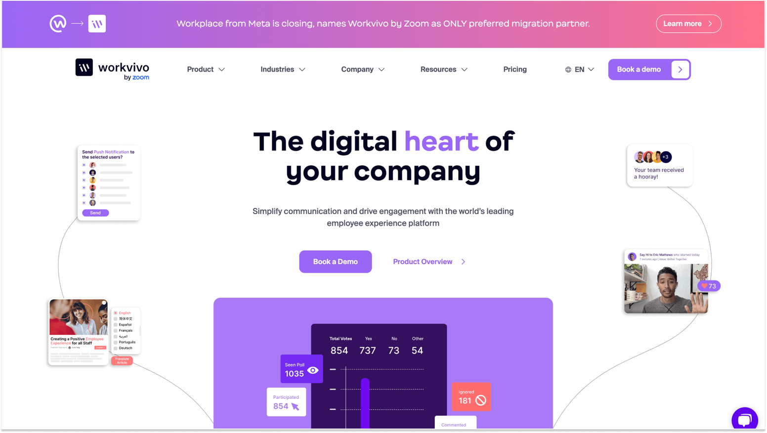 Best Employee Engagement Companies: Workvivo