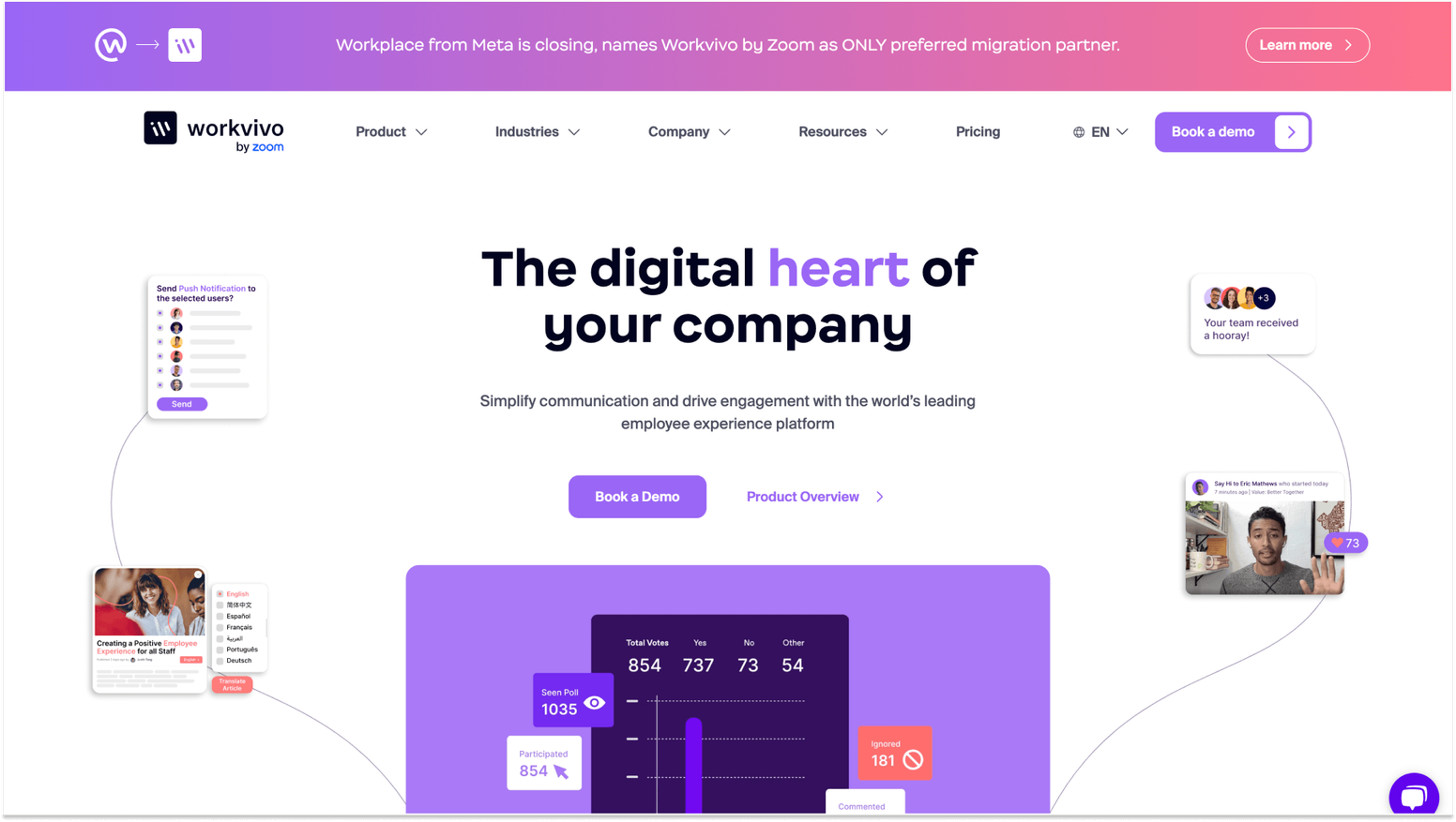 Best Employee Engagement Companies: Workvivo