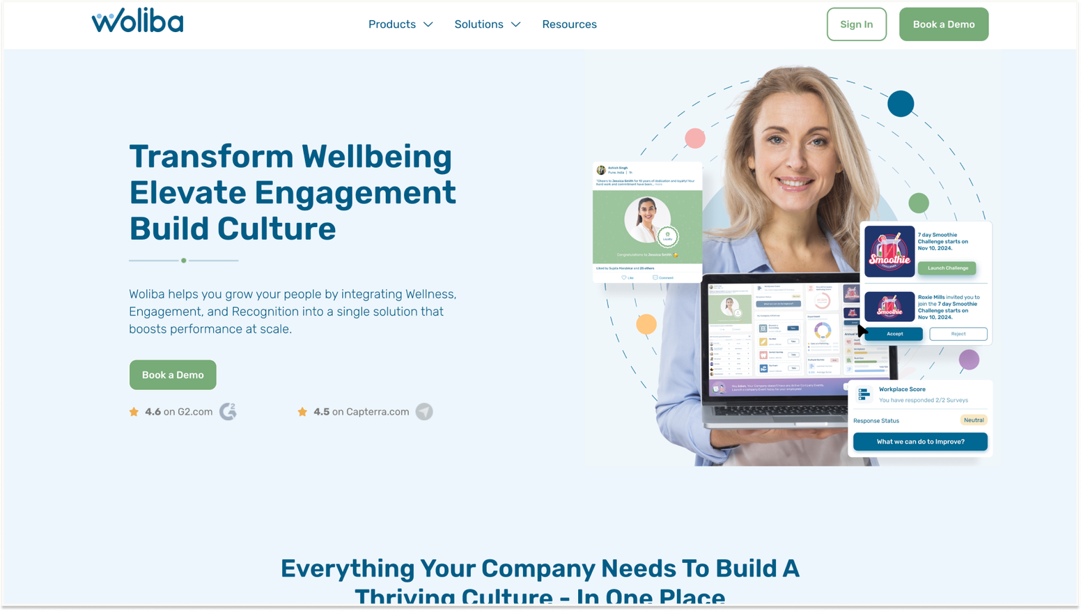 Best Tools to Boost Employee Engagement and Wellbeing: Woliba