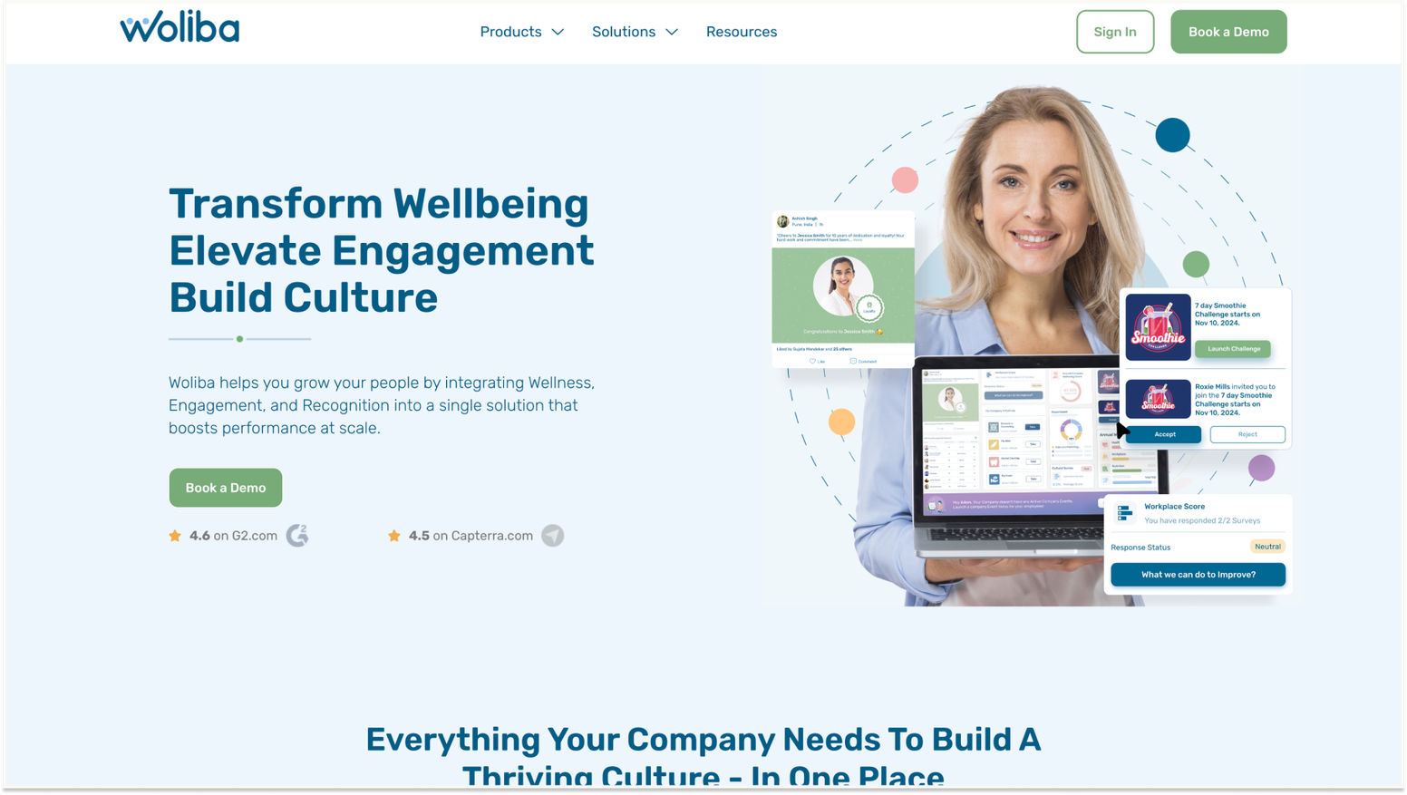 Best Tools to Boost Employee Engagement and Wellbeing: Woliba