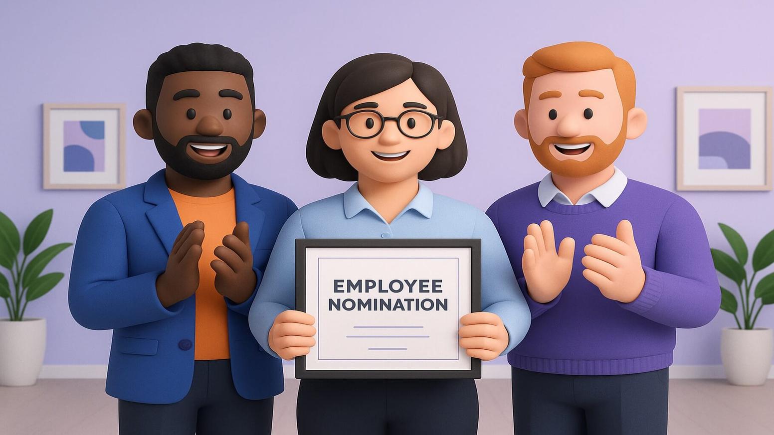 Employee recognition employee award nomination examples by category
