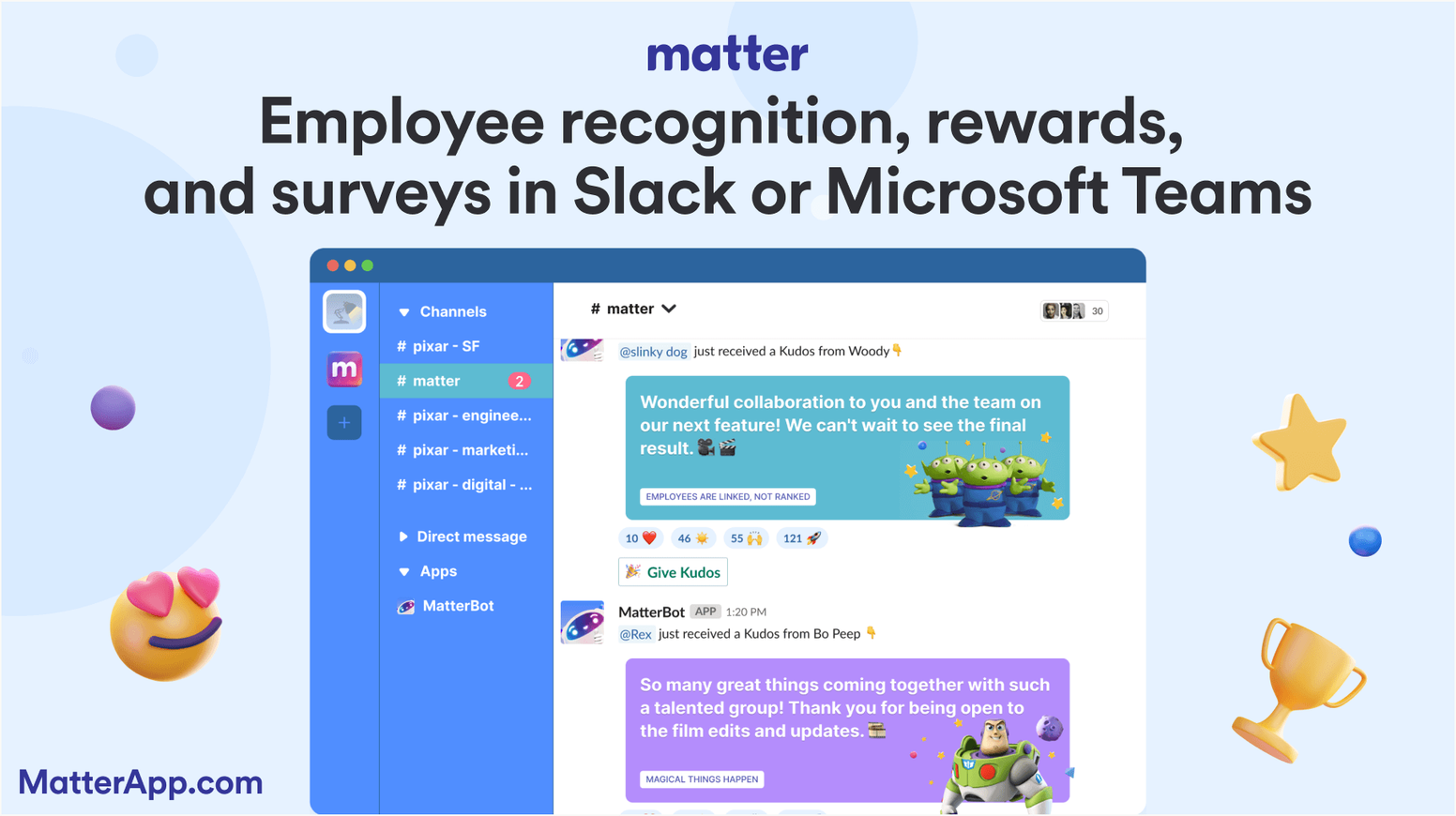 Achievers Competitors: Matter - Employee Recognition & Rewards Software