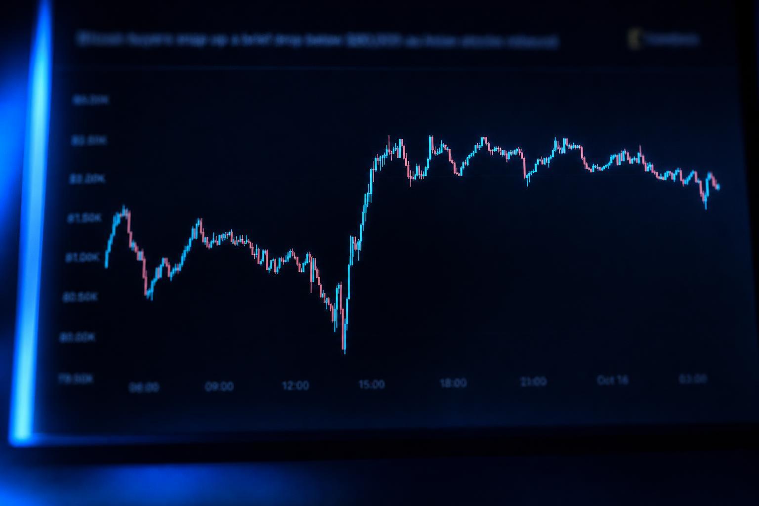 Bitcoin rebounds sharply after brief break below $80,000