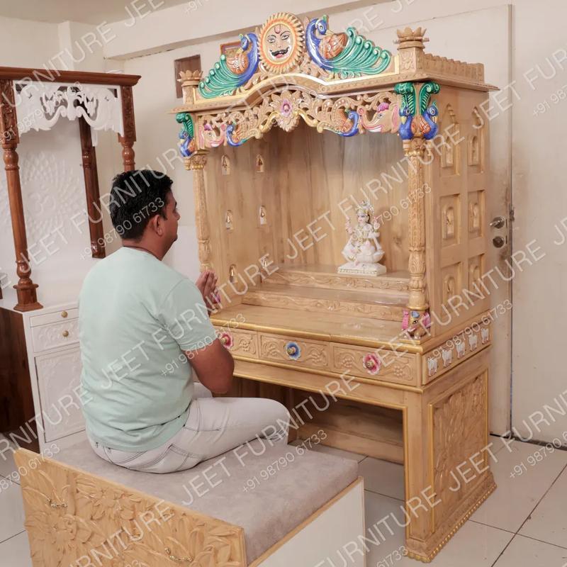 Luxury Wooden Pooja Mandir - Image 1