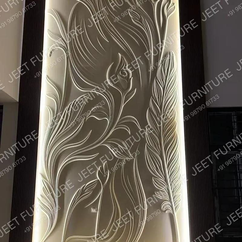 Ethereal Bloom 3D Wall Panel - Image 1