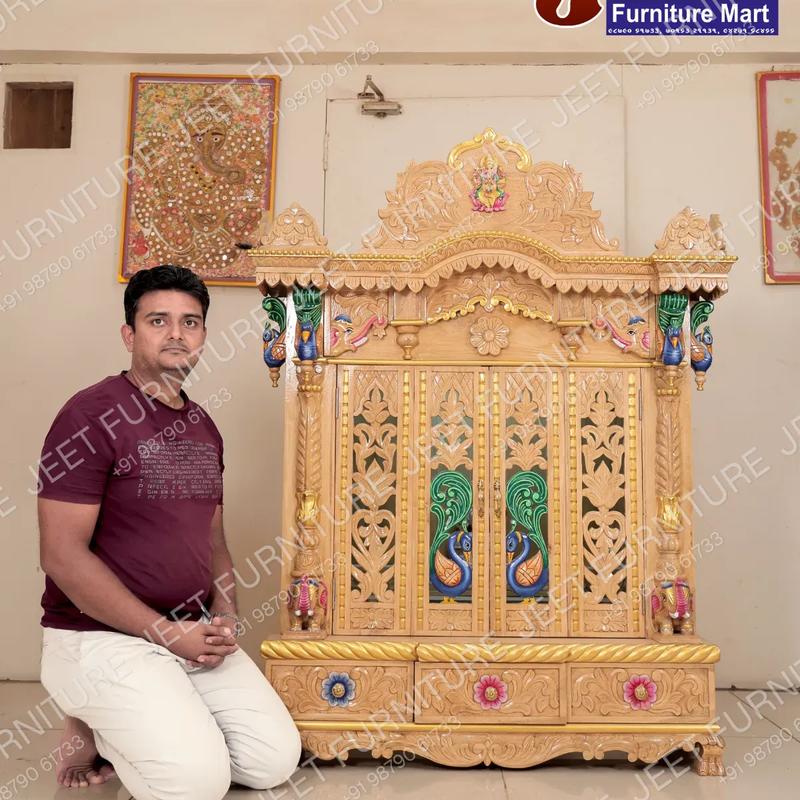 Royal Wooden Pooja Mandir - Image 1