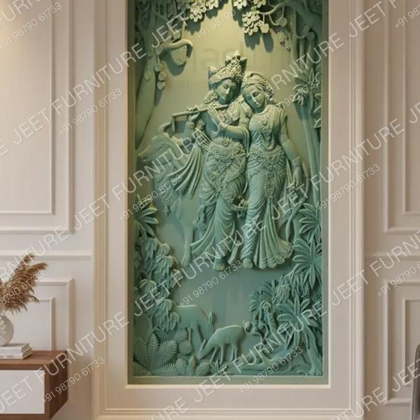 Divine Vrindavan Harmony 3D Wall Mural
