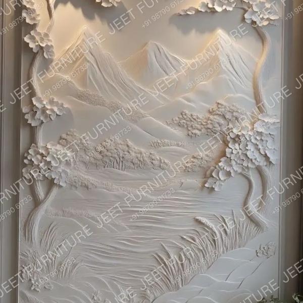 Whispering Peaks – 3D Scenic Landscape Relief Panel