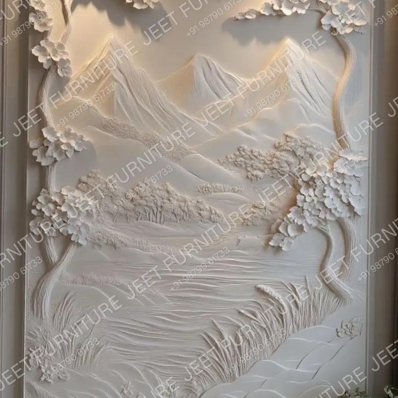 Whispering Peaks – 3D Scenic Landscape Relief Panel - Image 1