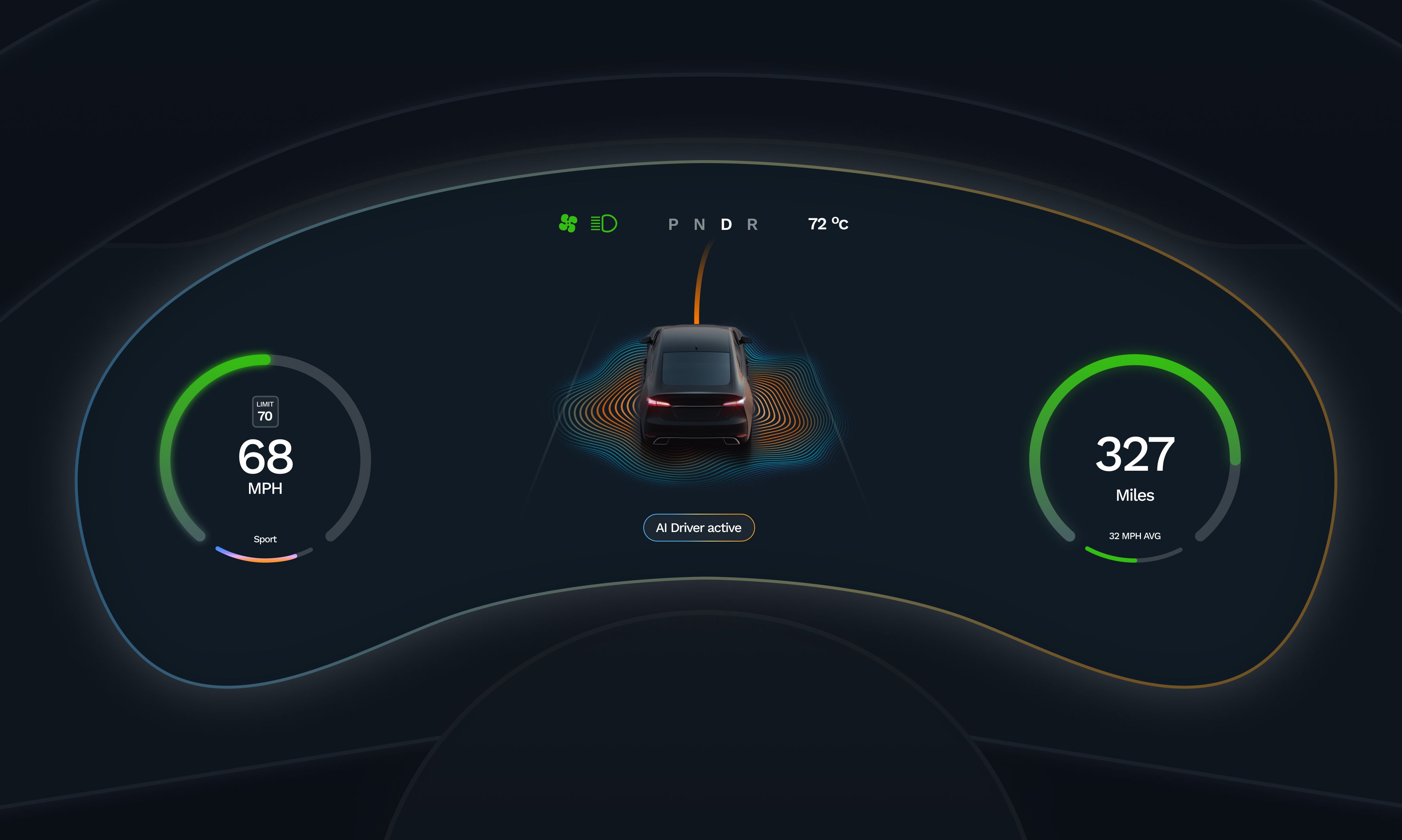 the wayve heads up display